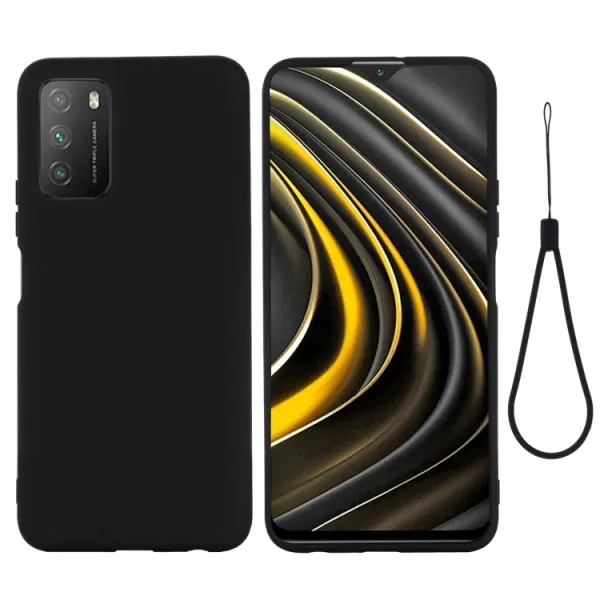 RUBBER Gumený kryt Xiaomi Poco M3  čierny