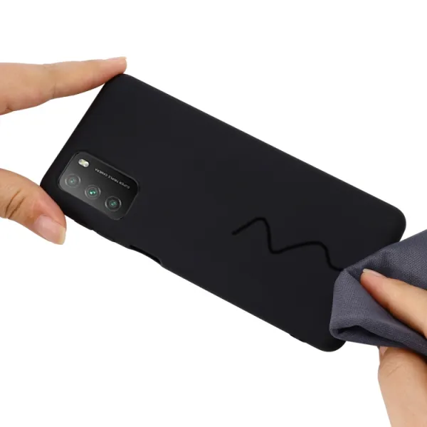 RUBBER Gumený kryt Xiaomi Poco M3  čierny