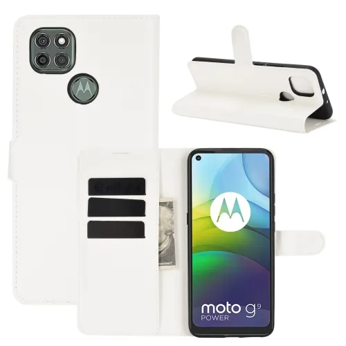 LITCHI Ochranný kryt Motorola Moto G9 Power biely
