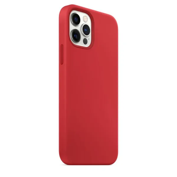 RUBBER MAGSAFE Kryt Apple iPhone 12  Pro Max červený