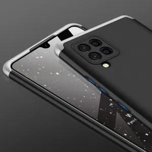 360° Ochranný kryt Samsung Galaxy A42 5G čierny-strieborný