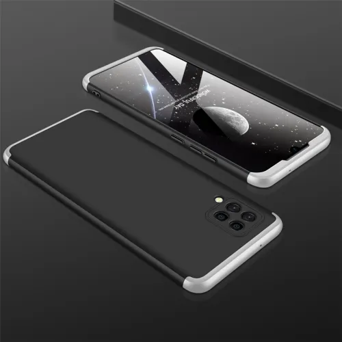 360° Ochranný kryt Samsung Galaxy A42 5G čierny-strieborný