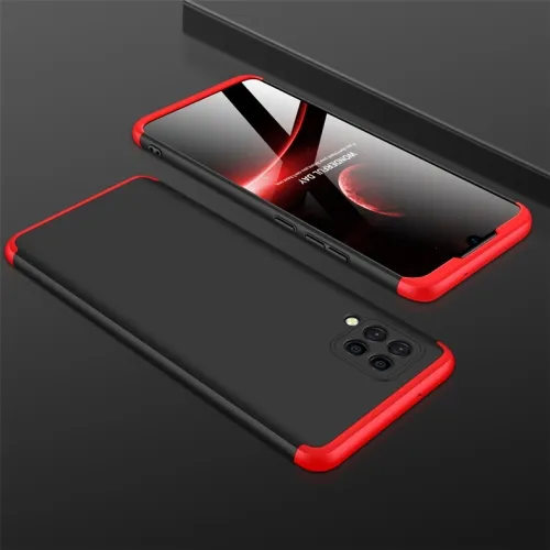 360° Ochranný kryt Samsung Galaxy A42 5G čierny-červený