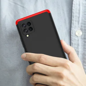 360° Ochranný kryt Samsung Galaxy A42 5G čierny-červený