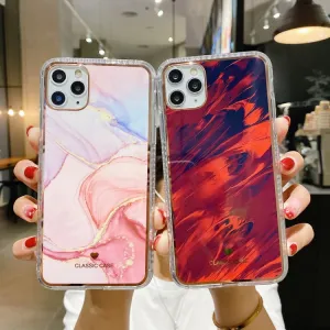 IMD MARBLE Ochranný kryt Apple iPhone 12 Pro Max RED