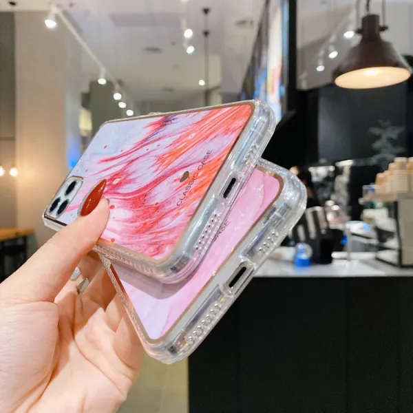 IMD MARBLE Ochranný kryt Apple iPhone 12 Pro Max RED