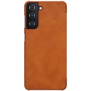 NILLKIN QIN LEATHER Samsung Galaxy S21 Plus 5G  hnedý