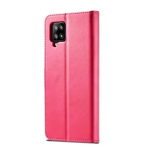 IMEEKE Peňaženkový kryt Samsung Galaxy  A42 ružový