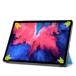 LEATHER Zaklápací obal Lenovo Tab P11 / P11 5G / P11 Plus svetlomodrý