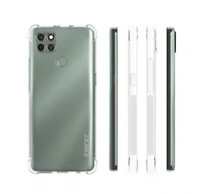 ENKAY AIRBAG Extra odolný kryt Motorola Moto G9 Power  priehľadný
