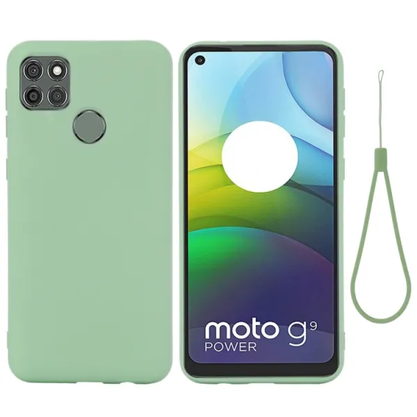 RUBBER Gumený kryt Motorola Moto G9 Power zelený