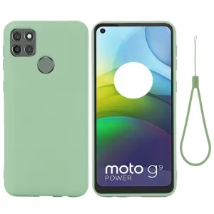 RUBBER Gumený kryt Motorola Moto G9 Power zelený