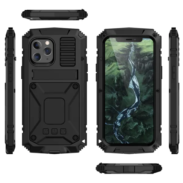 R-JUST Extra odolný kryt Apple iPhone 12 mini  čierny