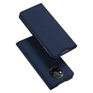 DUX DUCIS Skin Pro knižkové kožené puzdro na Xiaomi Poco M3 / Redmi 9T, modré