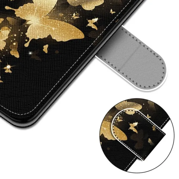 ART Peňaženkový kryt Nokia 2.4 GOLDEN BUTTERFLY