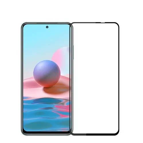 3D Tvrdené sklo Xiaomi Redmi Note 10 / Note 10S čierne
