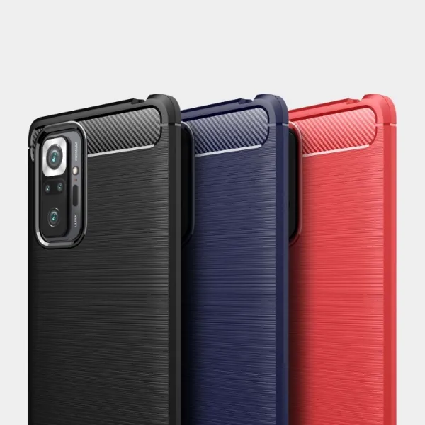 FLEXI TPU Kryt Xiaomi Redmi Note 10 Pro červený