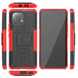 STAND Extra odolný obal Xiaomi Mi 11 červený