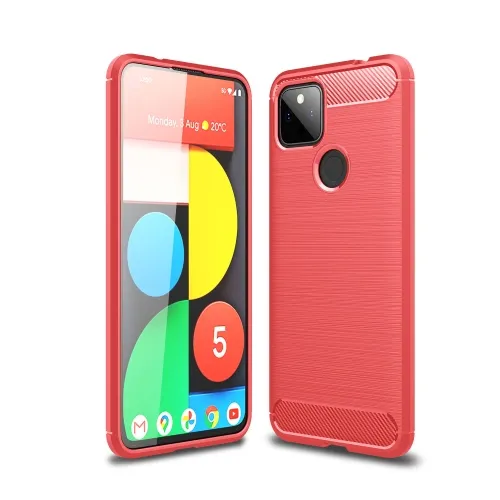 FLEXI TPU Kryt Google Pixel 5a 5G červený