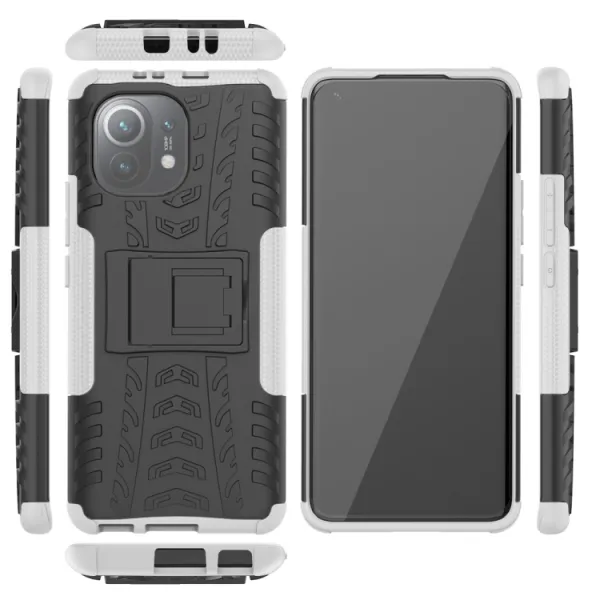 STAND Extra odolný obal Xiaomi Mi 11 biely