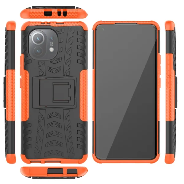STAND Extra odolný obal Xiaomi Mi 11 oranžový