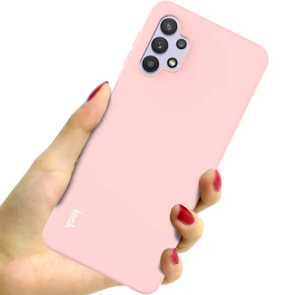 IMAK RUBBER Gumený kryt Samsung Galaxy A32 5G ružový