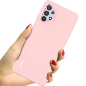 IMAK RUBBER Gumený kryt Samsung Galaxy A32 5G ružový