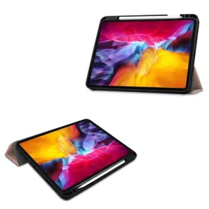 LEATHER Zaklápací obal Apple iPad Pro 11 (2022 / 2021 / 2020 / 2018) ružový