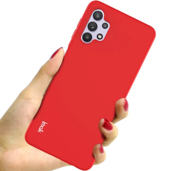 IMAK RUBBER Gumený kryt Samsung Galaxy A32 5G / M32 5G červený