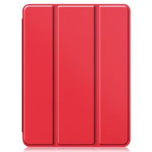 LEATHER Zaklápací obal Apple iPad Pro 11 (2022 / 2021 / 2020 / 2018) červený