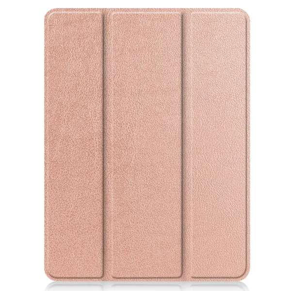 LEATHER Zaklápací obal Apple iPad Pro 12.9 2022 / 2021 ružový