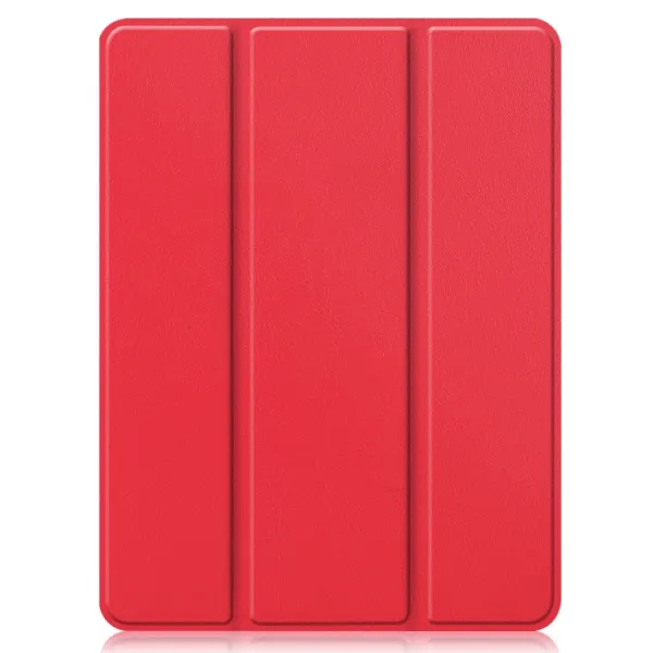 LEATHER Zaklápací obal Apple iPad Pro 12.9 2022 / 2021 červený