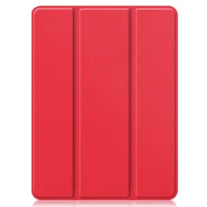 LEATHER Zaklápací obal Apple iPad Pro 12.9 2022 / 2021 červený