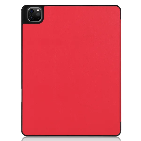 LEATHER Zaklápací obal Apple iPad Pro 12.9 2022 / 2021 červený