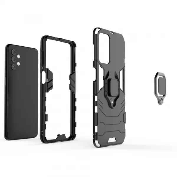 MG Ring Armor plastový kryt na Samsung Galaxy A32 5G, čierny