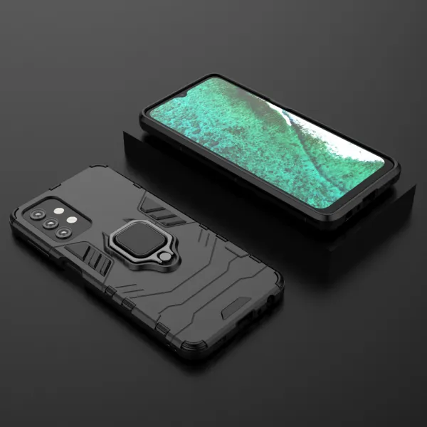 MG Ring Armor plastový kryt na Samsung Galaxy A32 5G, čierny