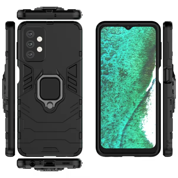 MG Ring Armor plastový kryt na Samsung Galaxy A32 5G, čierny