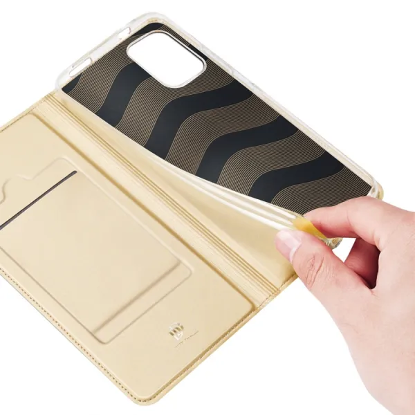 DUX Peňaženkový kryt Xiaomi Redmi Note 10 / Note 10S zlatý