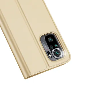DUX Peňaženkový kryt Xiaomi Redmi Note 10 / Note 10S zlatý