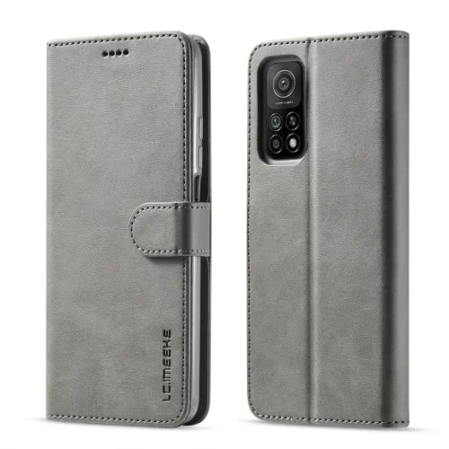 IMEEKE Peňaženkový kryt Xiaomi Redmi Note 10 / Note 10S šedý