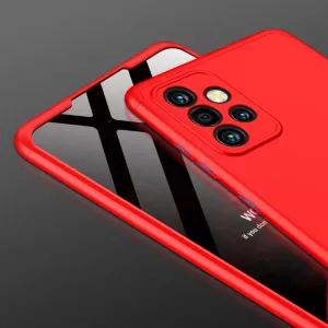 360° Ochranný kryt Samsung Galaxy A72 červený