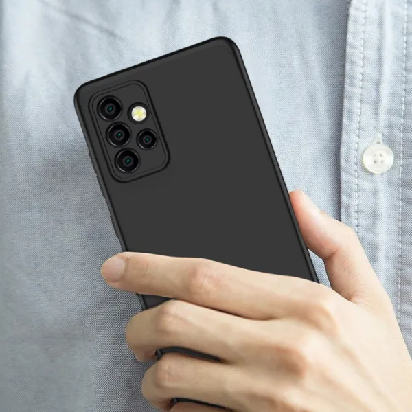360° Ochranný kryt Samsung Galaxy A72 čierny