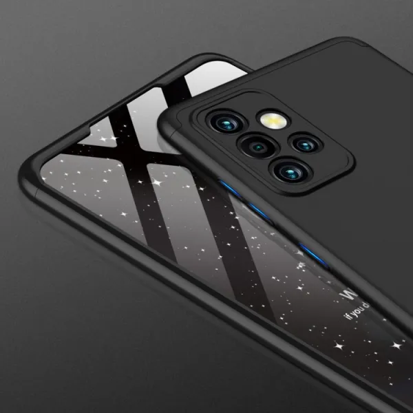 360° Ochranný kryt Samsung Galaxy A72 čierny
