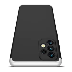 360° Ochranný kryt Samsung Galaxy A72 čierny-strieborný