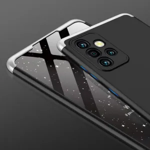 360° Ochranný kryt Samsung Galaxy A72 čierny-strieborný
