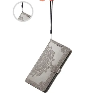 ART Peňaženkový kryt Google Pixel 5a 5G ORNAMENT šedý