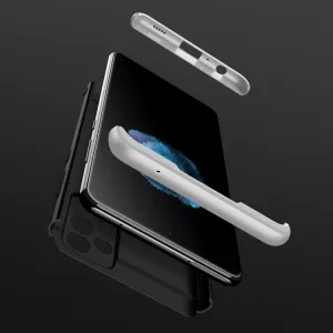 360° Ochranný kryt Samsung Galaxy A72 čierny-strieborný