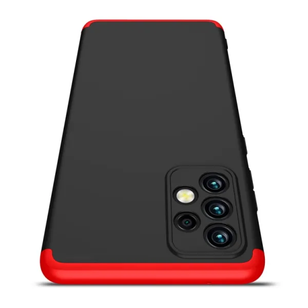 360° Ochranný kryt Samsung Galaxy A72 čierny-červený