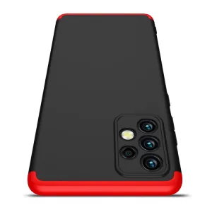 360° Ochranný kryt Samsung Galaxy A72 čierny-červený