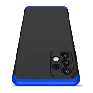 360° Ochranný kryt Samsung Galaxy A72 čierny-modrý